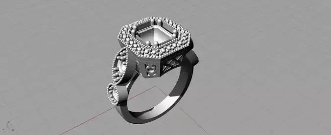 vintage ring 3D model