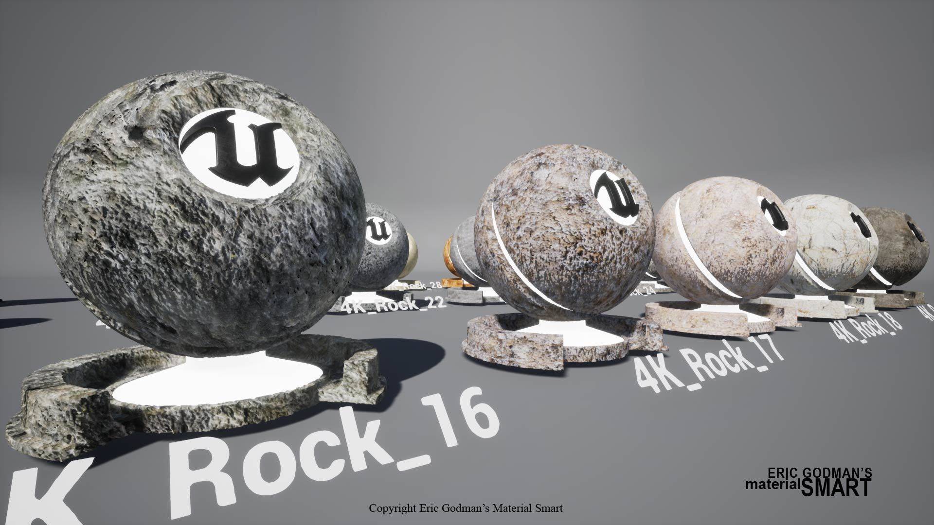 Rock World Aligned Materials 3D model_12