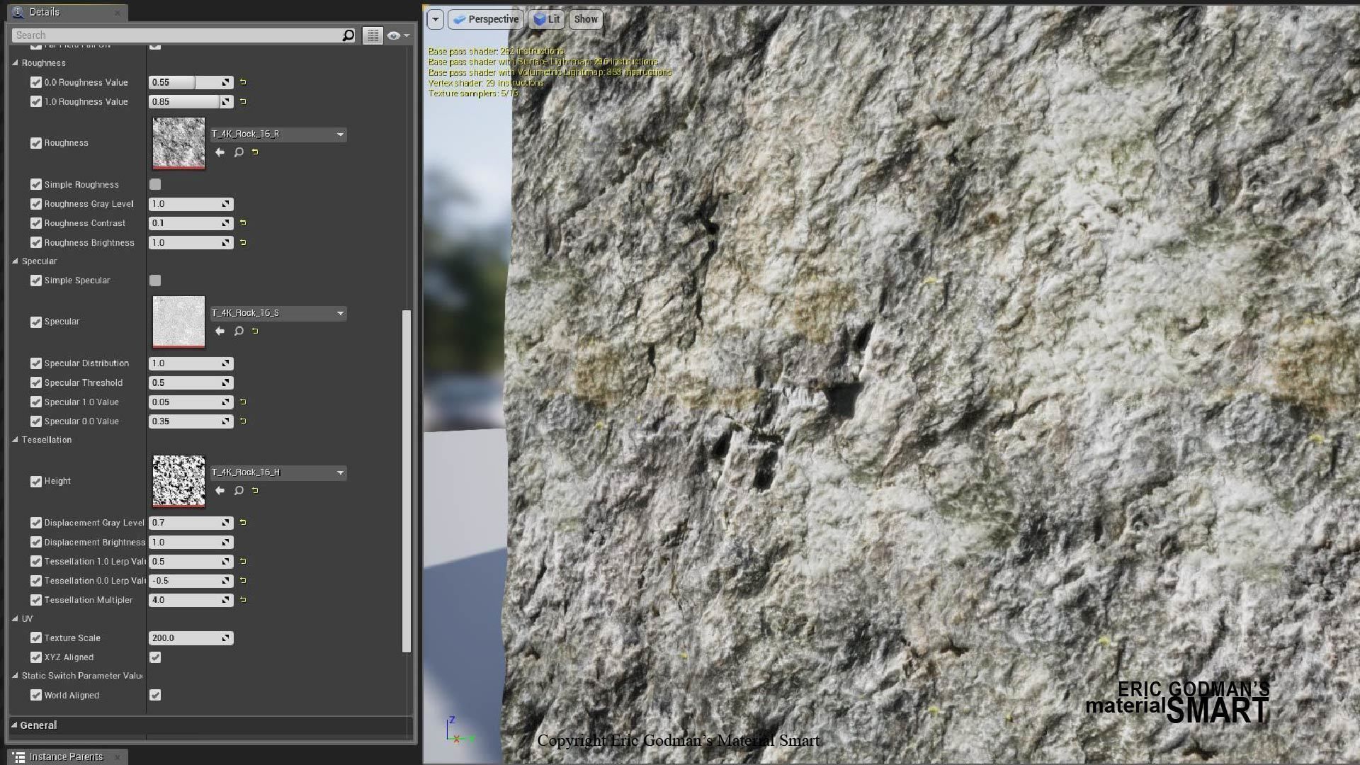 Rock World Aligned Materials 3D model_22