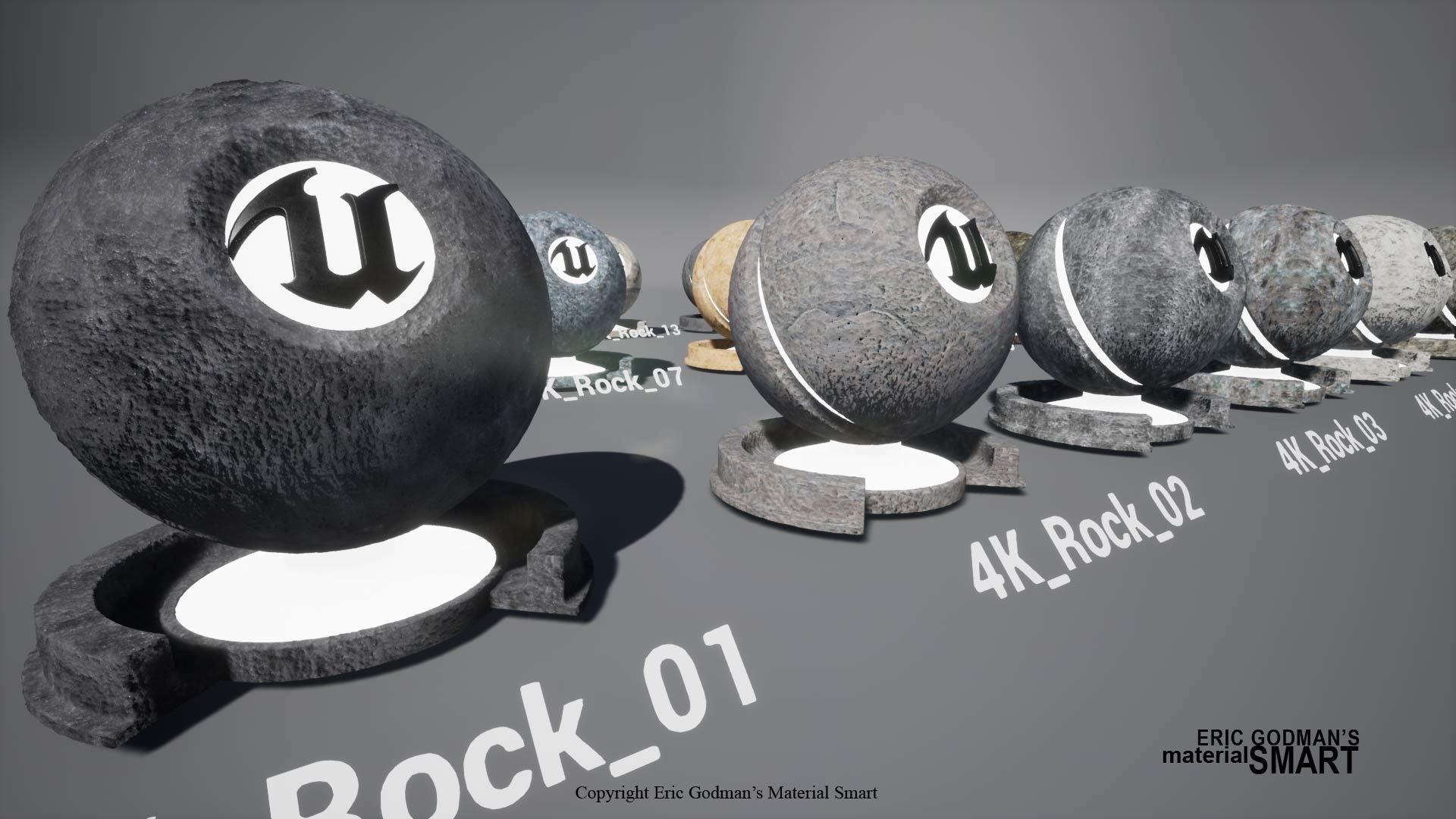 Rock World Aligned Materials 3D model_5