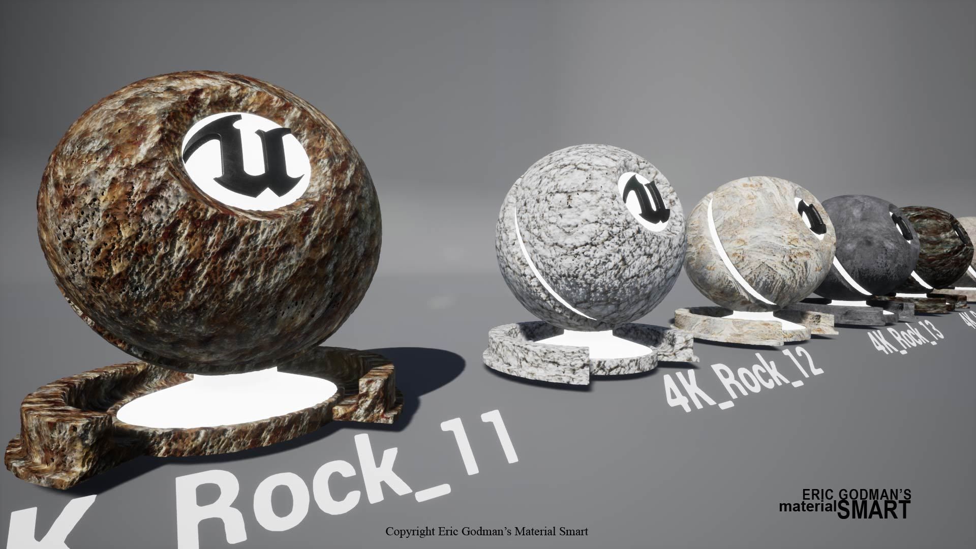 Rock World Aligned Materials 3D model_11