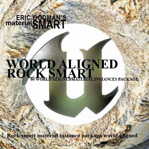 Rock World Aligned Materials 3D model_1