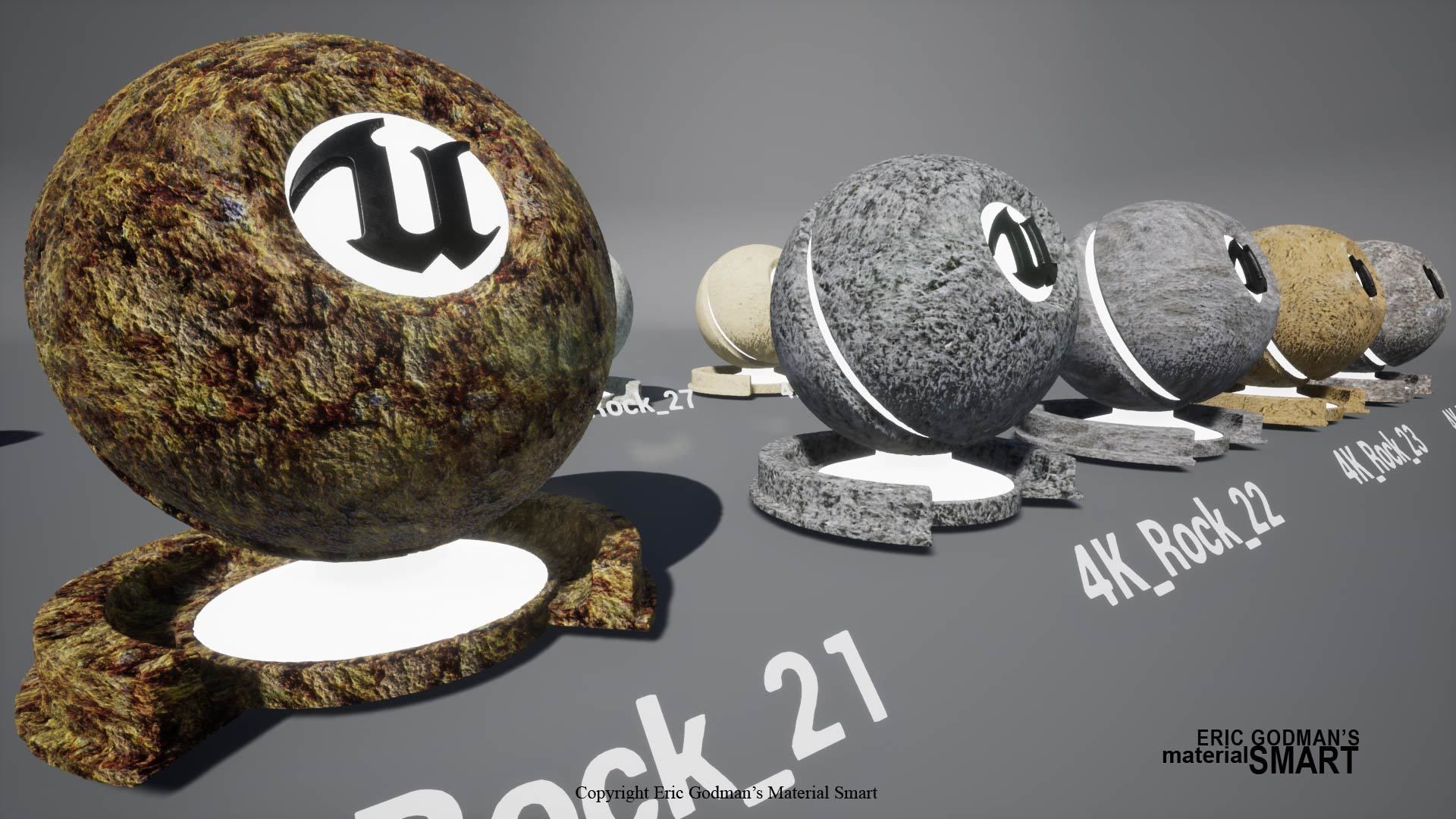 Rock World Aligned Materials 3D model_16