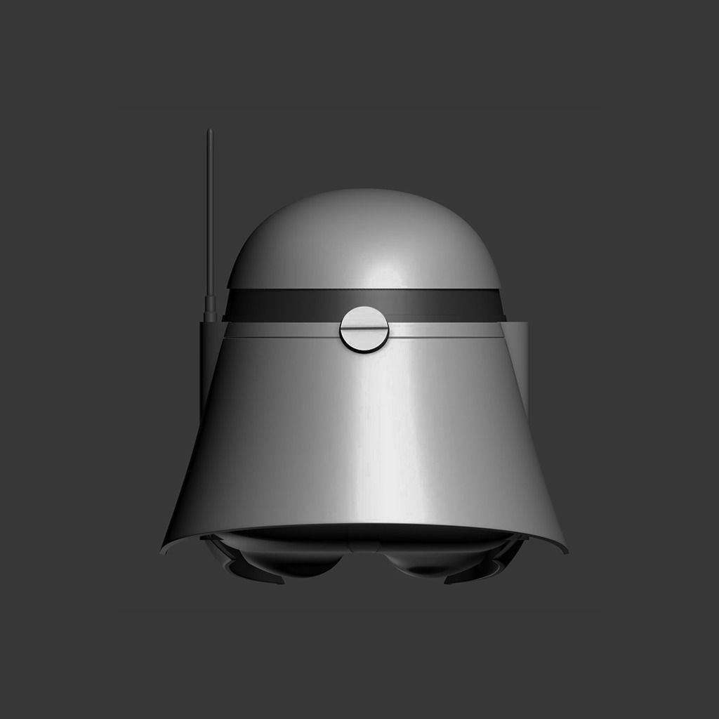 Commander Bacara Cosplay Helmet 3D print model_3