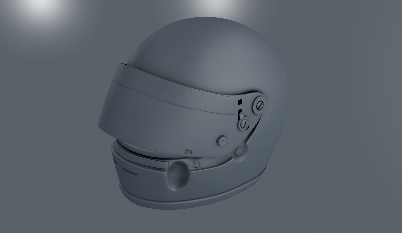 1989 Alain Prost race helmet 3D model 3D model_9