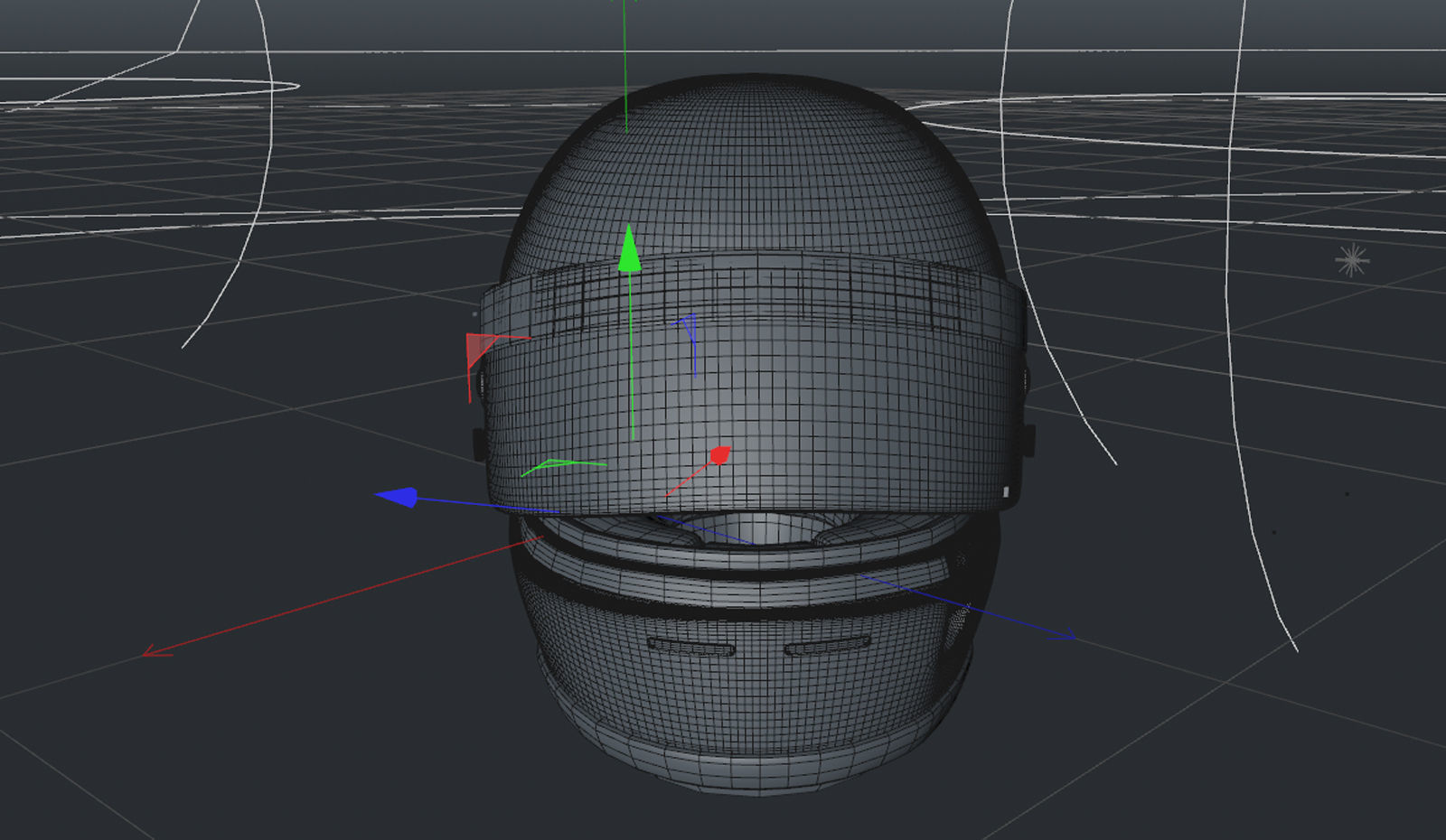 1989 Alain Prost race helmet 3D model 3D model_11