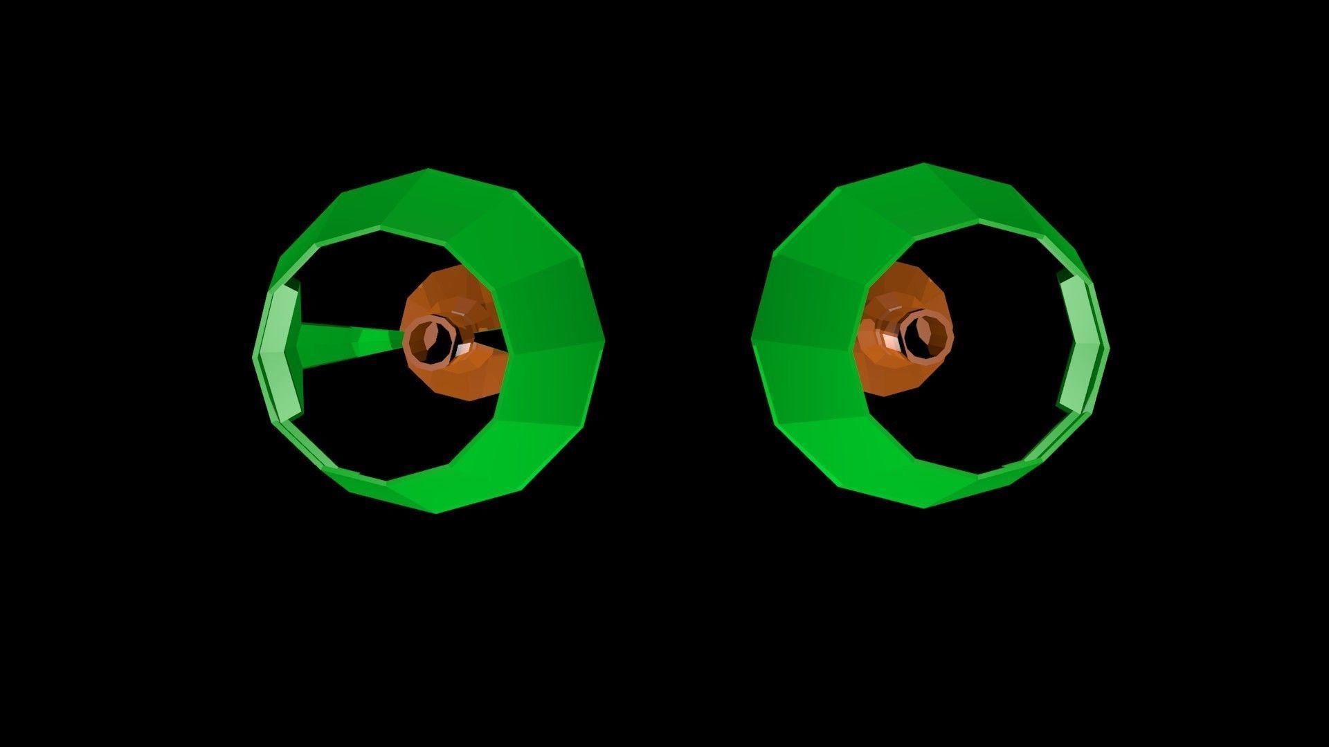 Low poly table lamps Low-poly 3D model_8