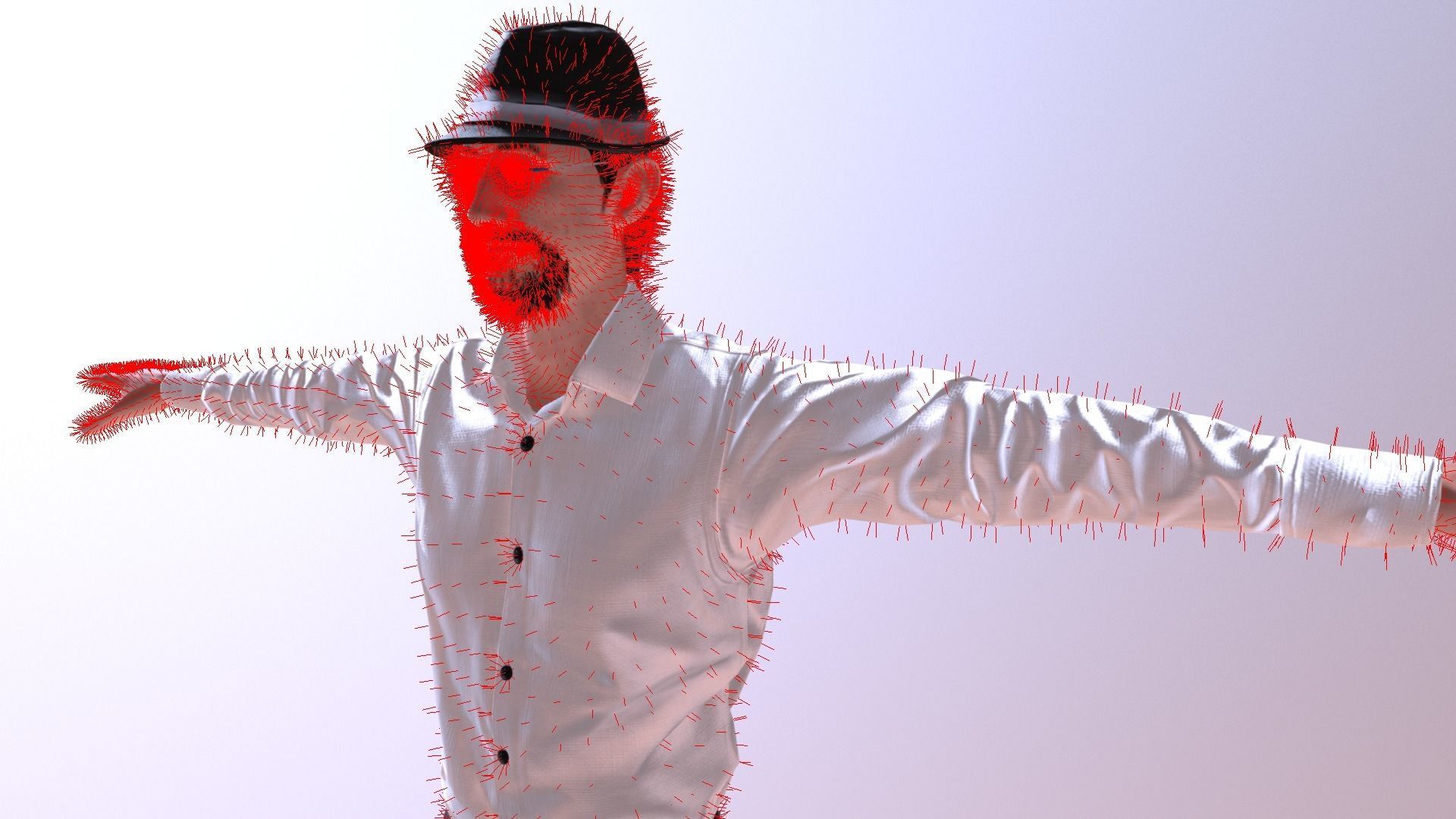 The Backer - Realistic Game Ready Human Character  3D model_2