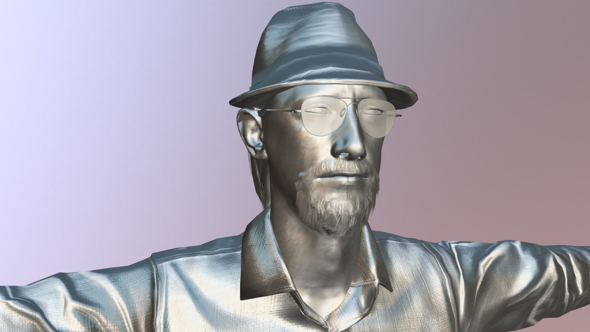 The Backer - Realistic Game Ready Human Character  3D model_4