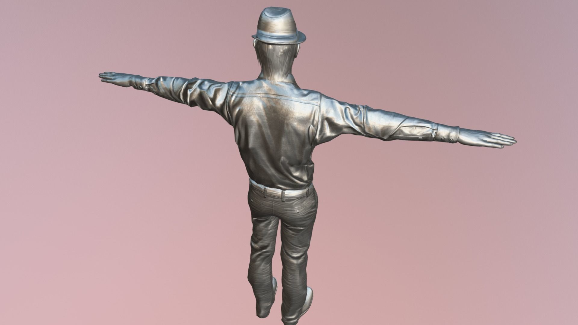 The Backer - Realistic Game Ready Human Character  3D model_5