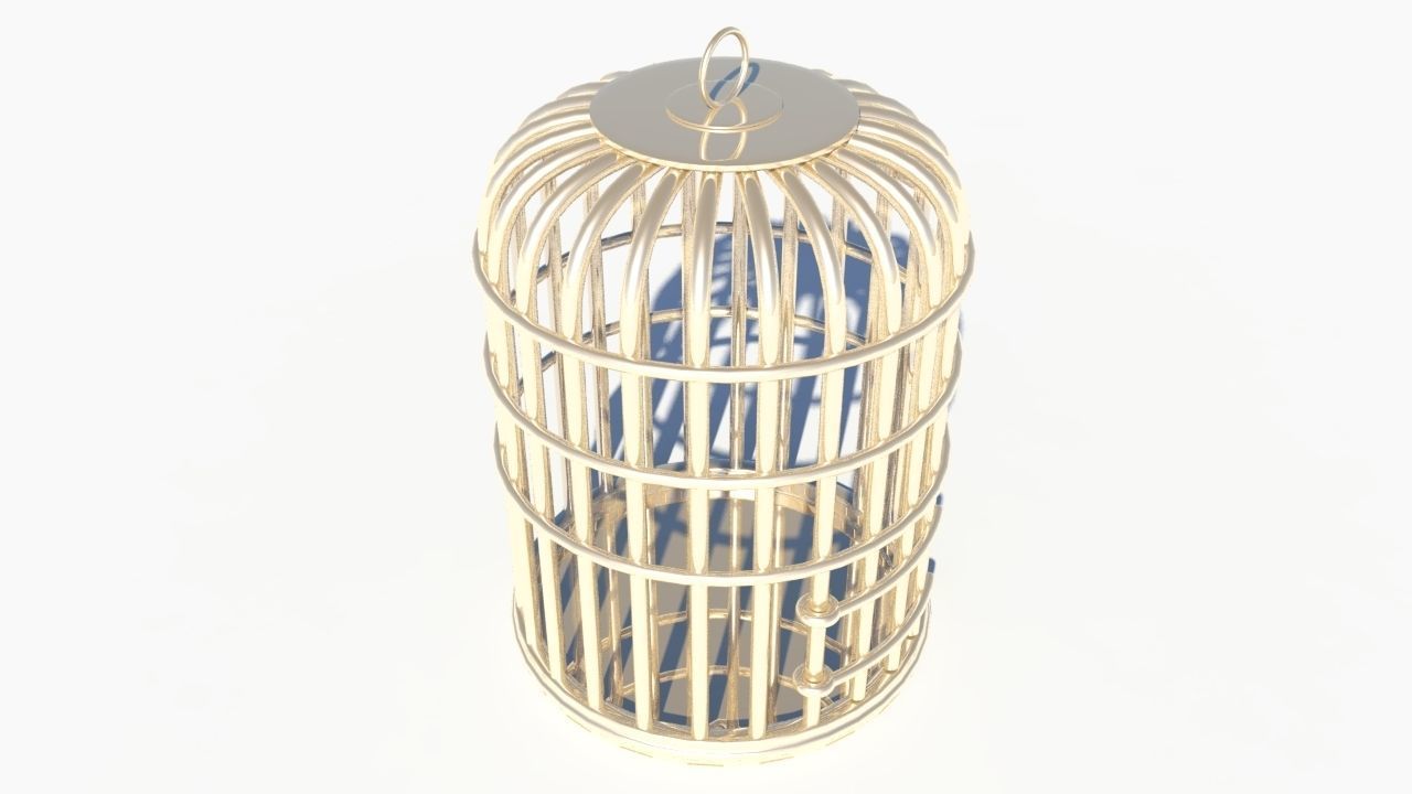 Bird cage 3D model_1