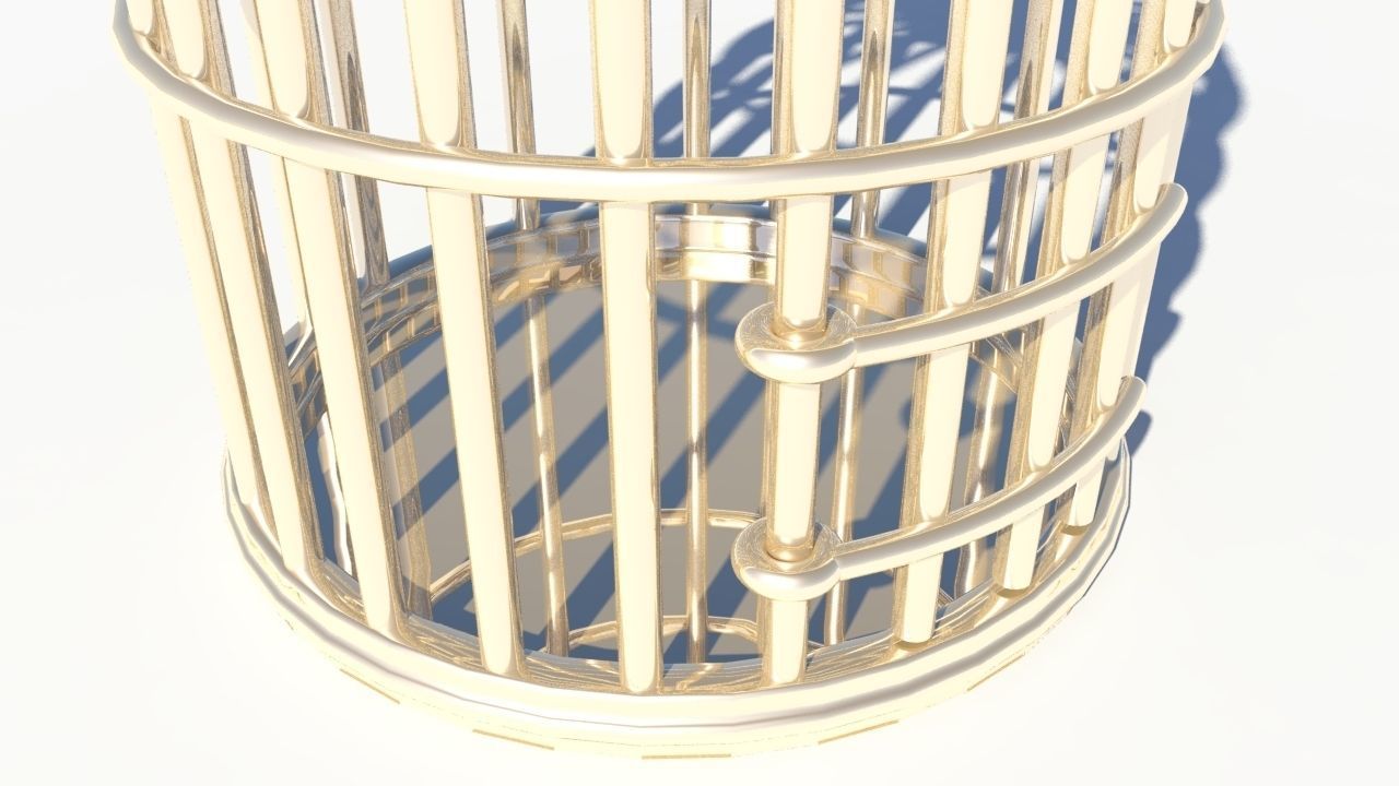 Bird cage 3D model_4