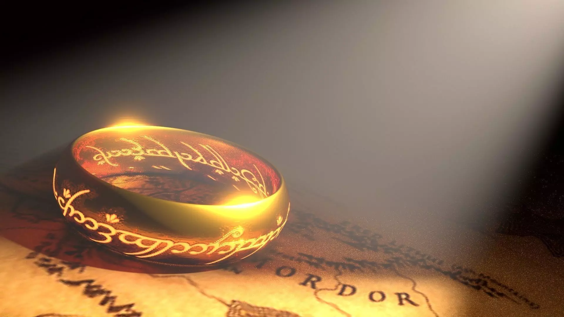 The ONE Ring  Low-poly 3D model_0