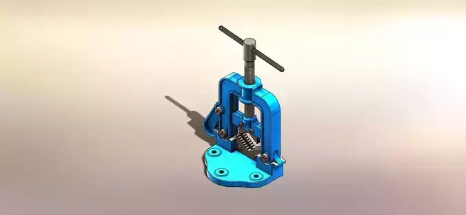 Pipe Bench - Morsa de Tubo 3D model
