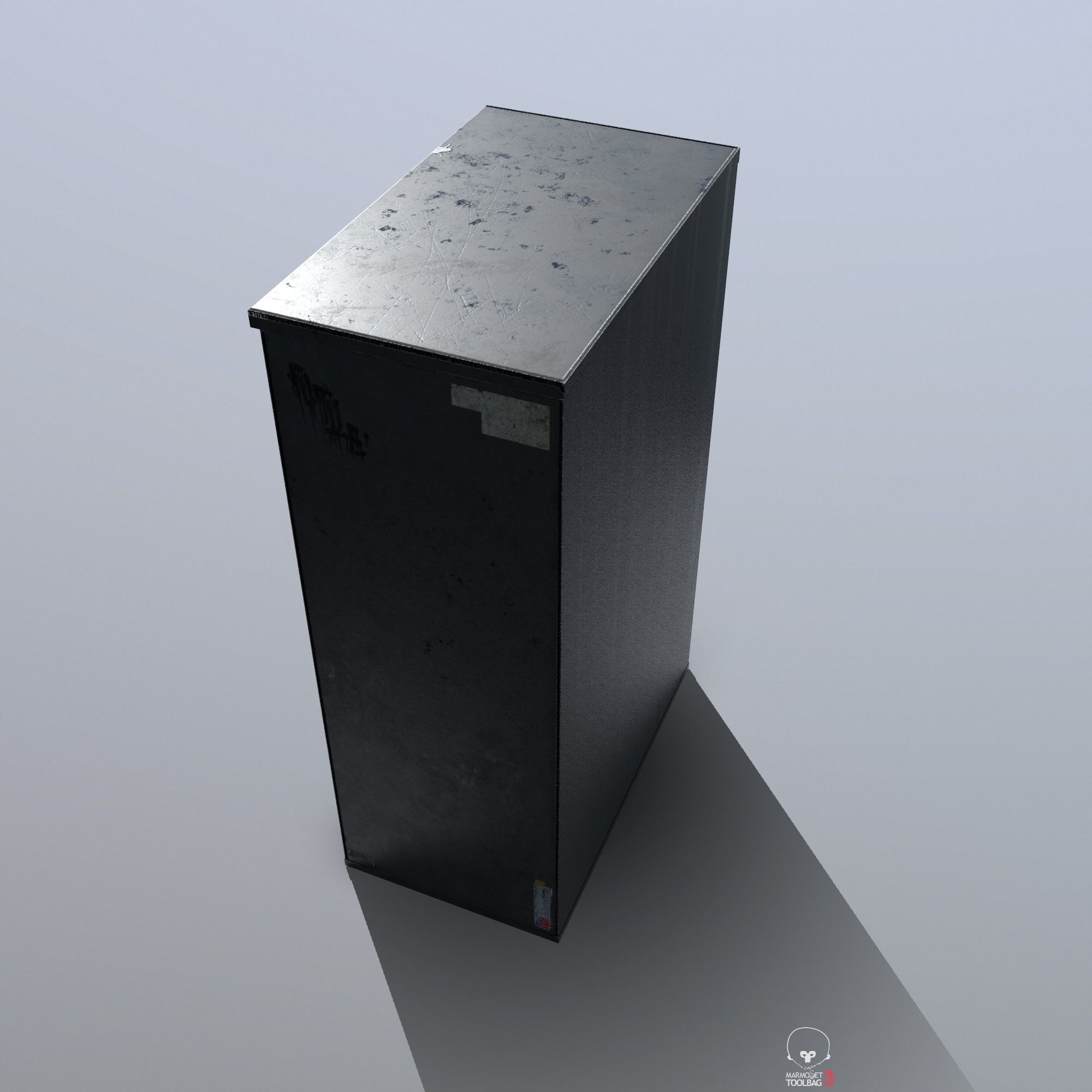 Old Mailbox Low Poly PBR Low-poly 3D model_9