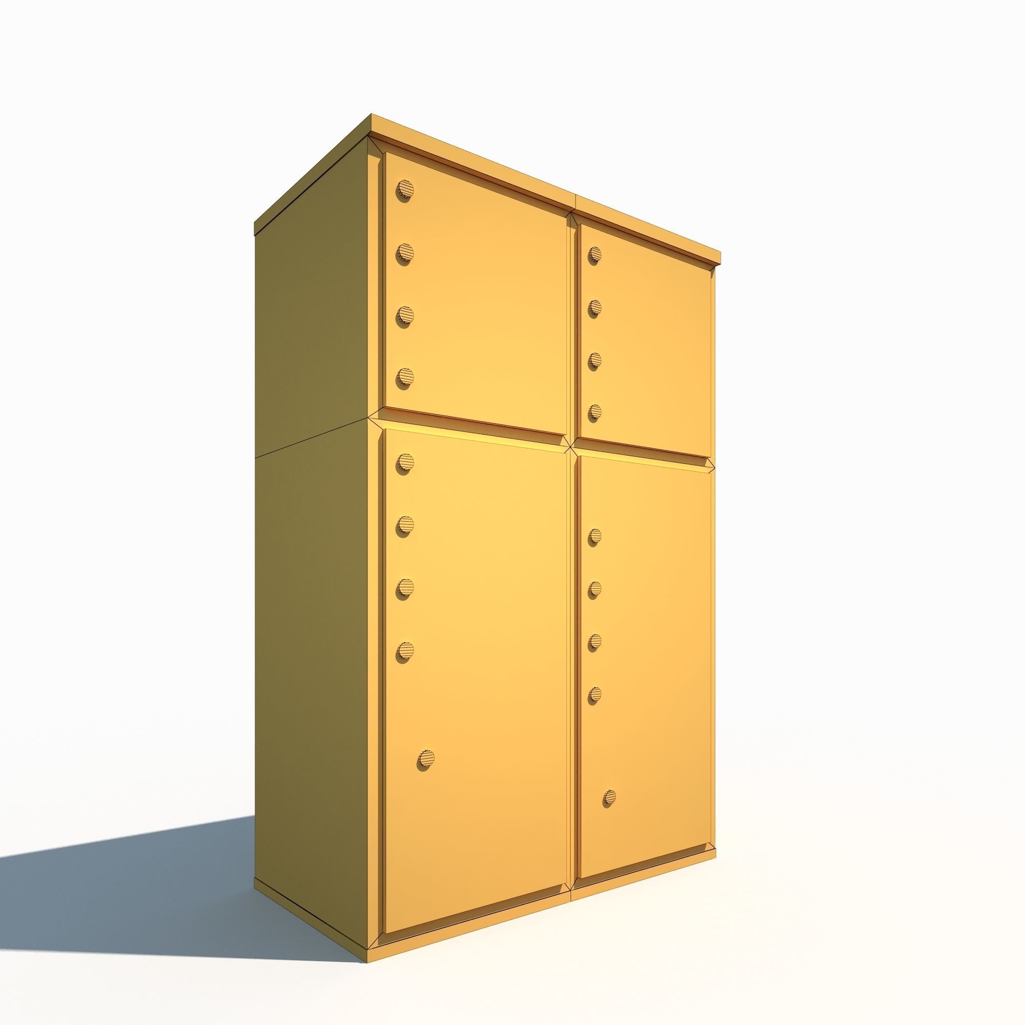 Ornament Mailbox Low Poly Pbr Low-poly 3D model_3