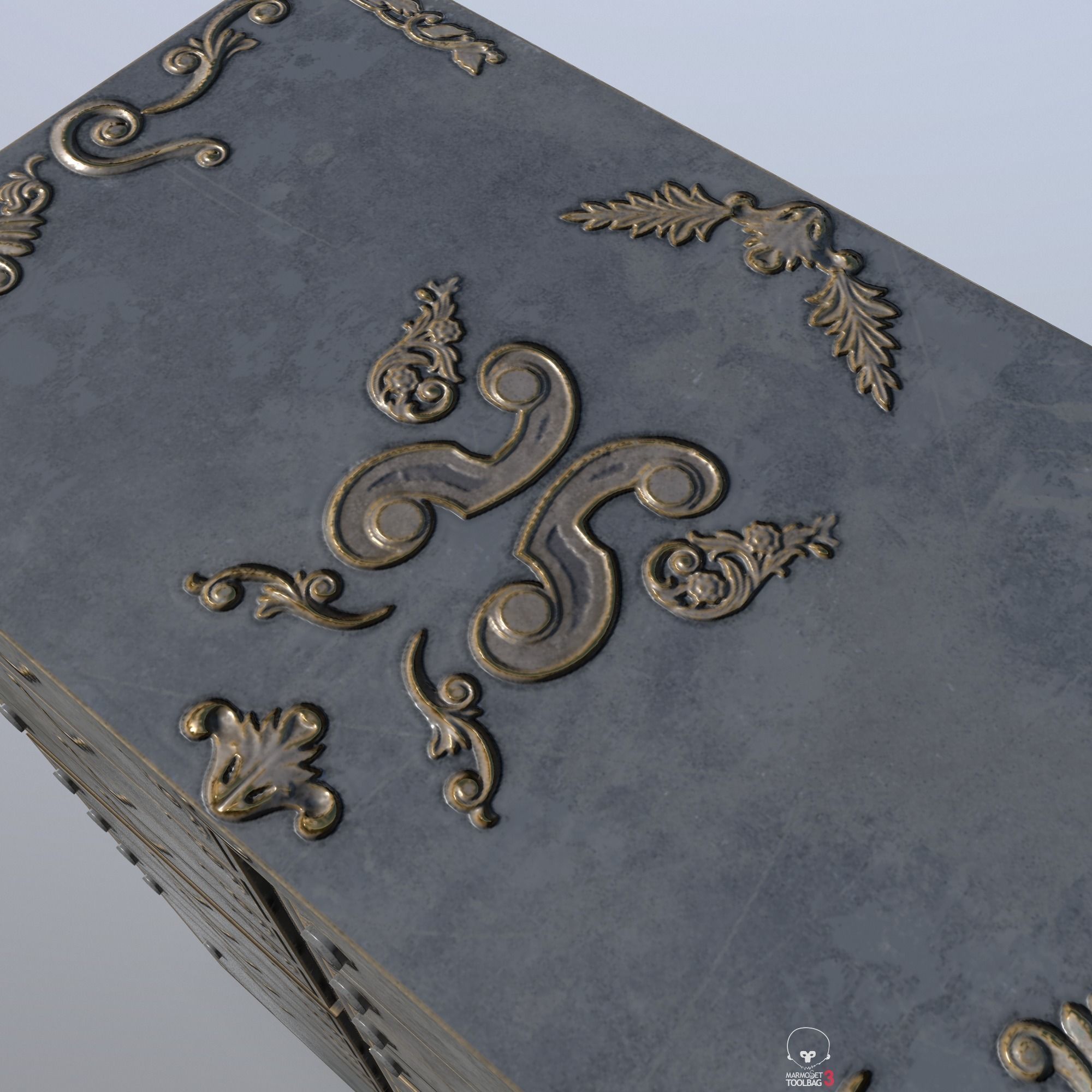 Ornament Mailbox Low Poly Pbr Low-poly 3D model_6