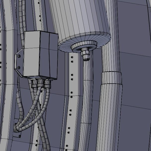 D-18T turbofan engine light 3D model_29