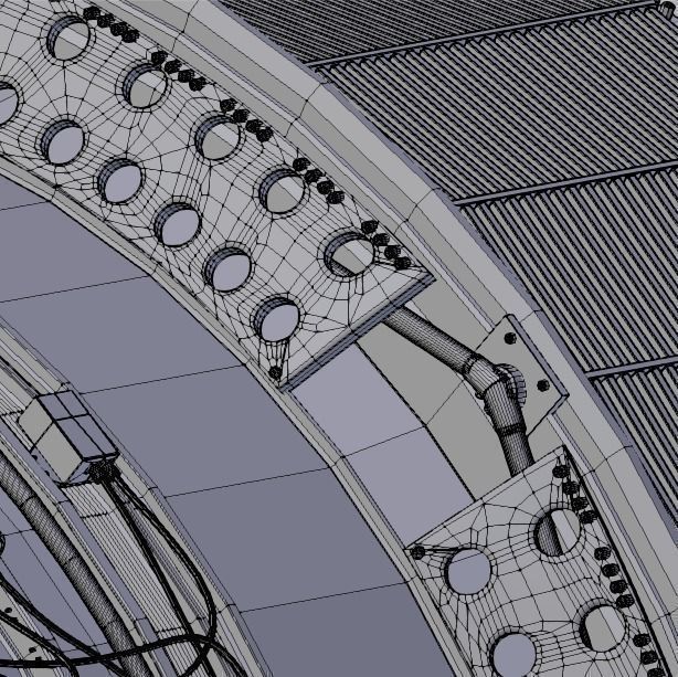 D-18T turbofan engine light 3D model_26