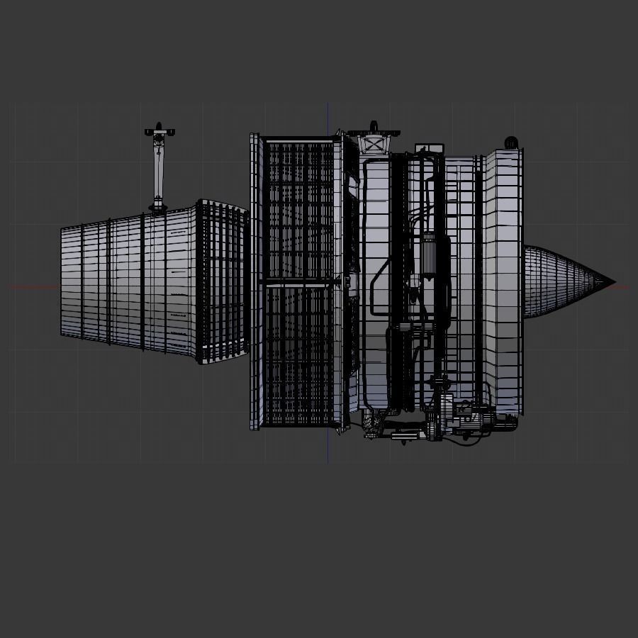 D-18T turbofan engine light 3D model_23