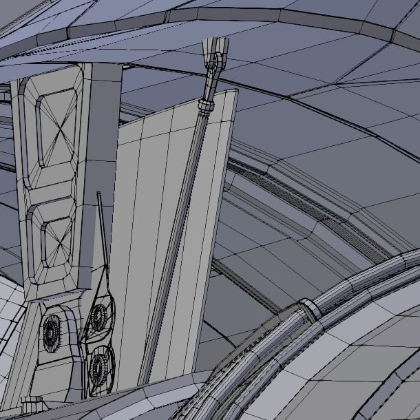 D-18T turbofan engine light 3D model_28