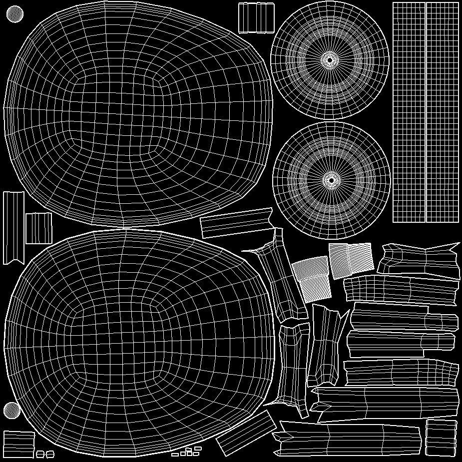wheelbarrow Low-poly 3D model_28