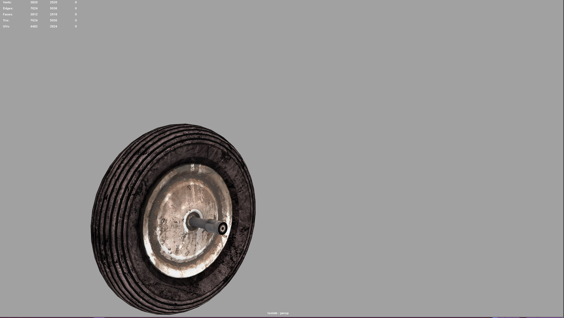 wheelbarrow Low-poly 3D model_19