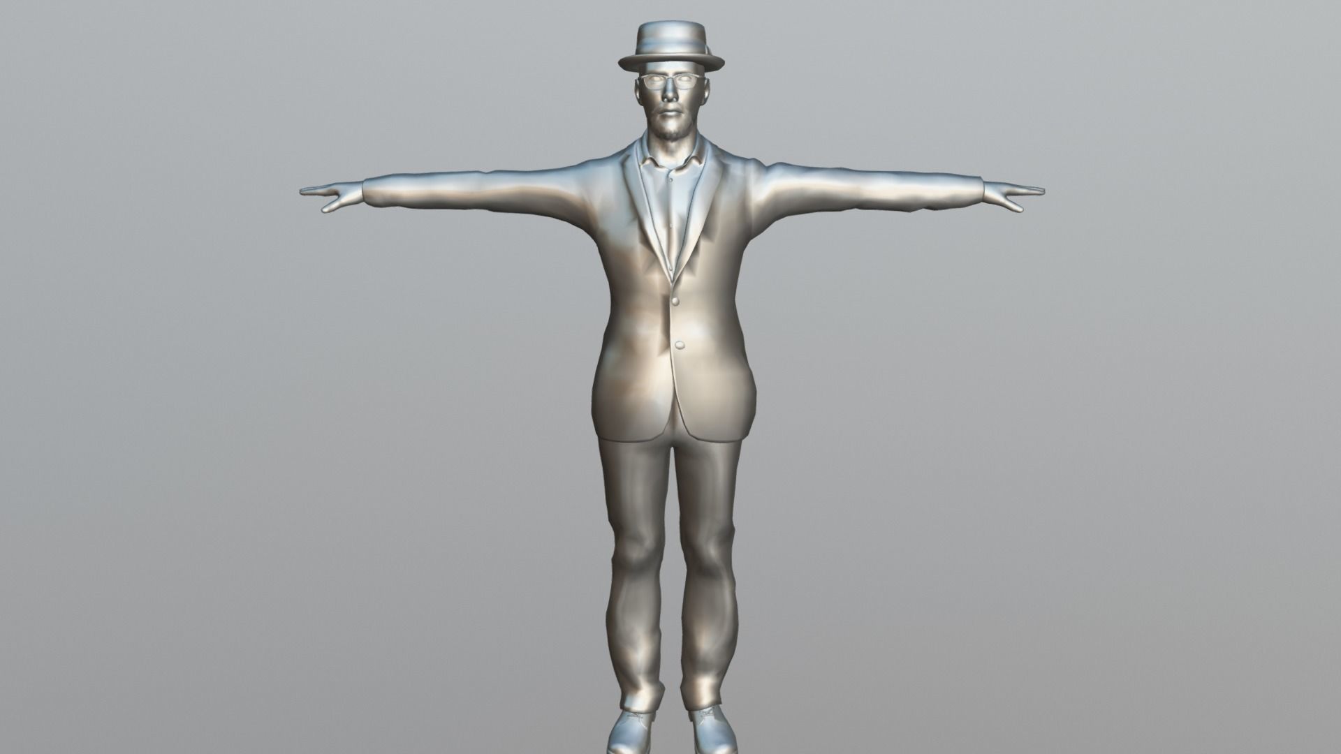 The Mastermind - Realistic Game Ready Human Character 3D model_3