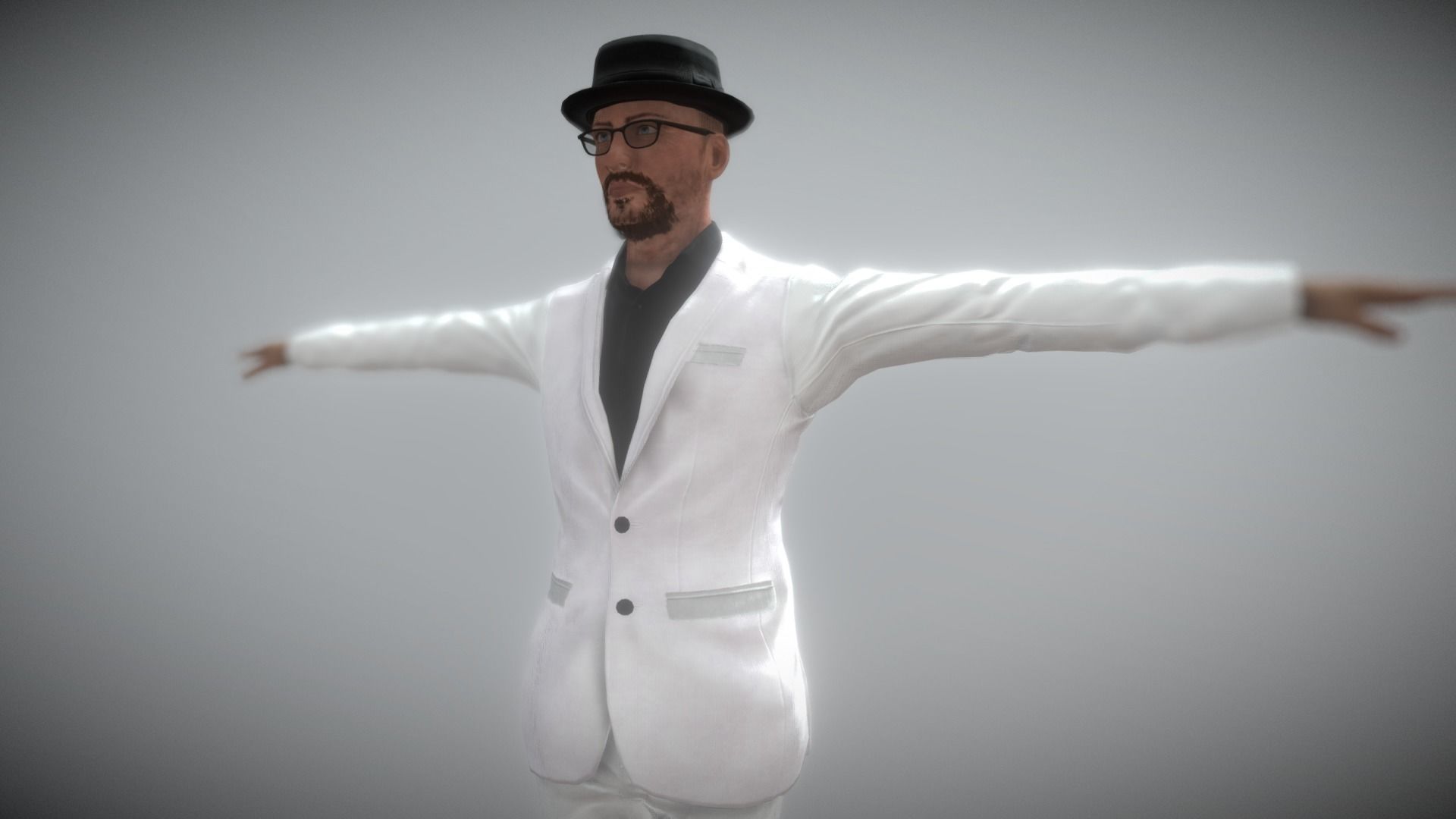 The Mastermind - Realistic Game Ready Human Character 3D model_1