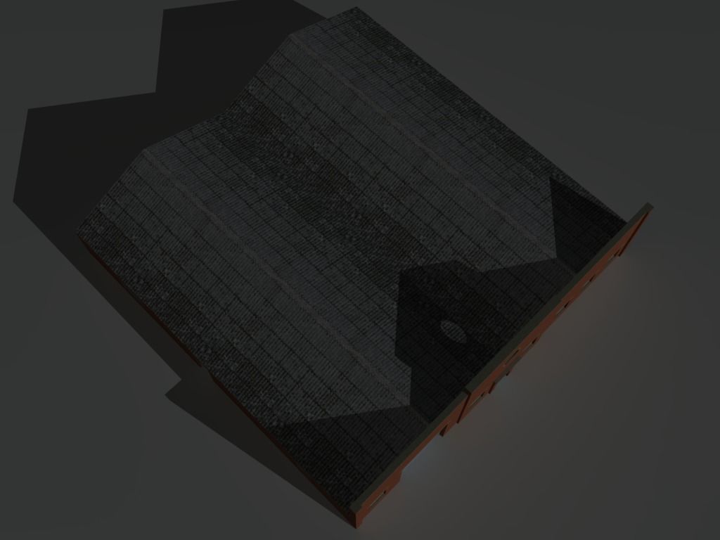 Factory Building Set 8 Low-poly 3D model_15