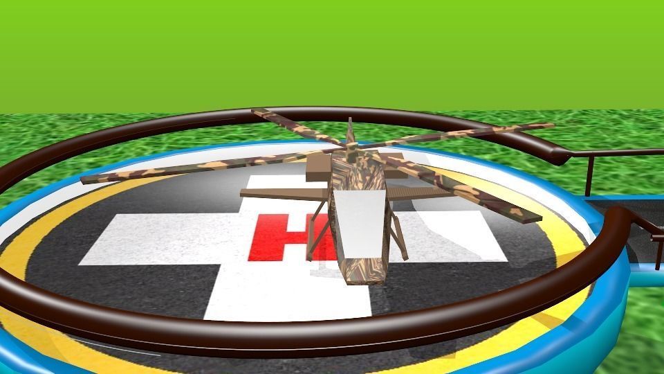Helicopter HD Model 3D model_5