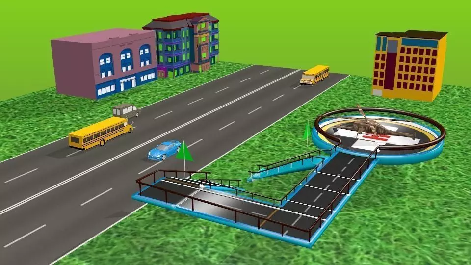 Helicopter HD Model 3D model_0