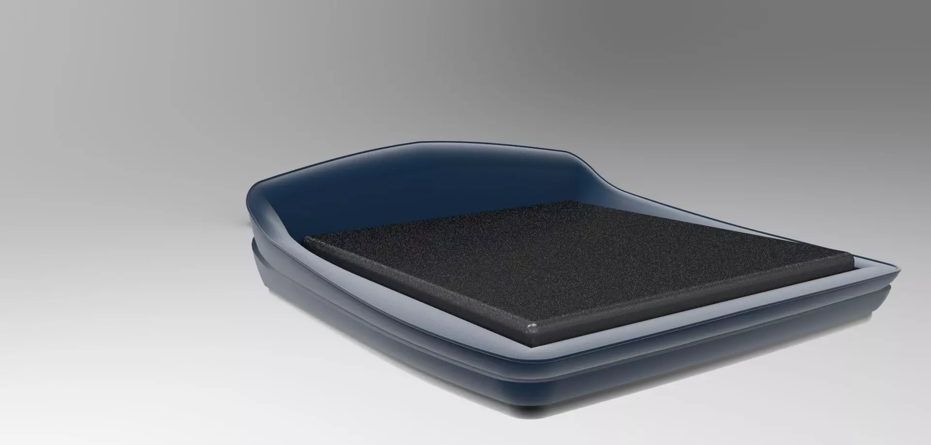 Modern bed 3D model_0