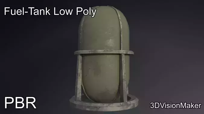 Fuel Tank - Silo Low Poly