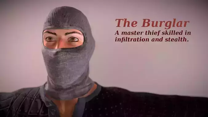 The Burglar - Realistic Game Ready Human Character 3D model