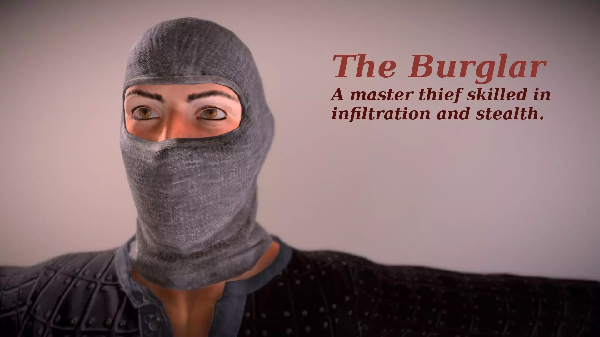 The Burglar - Realistic Game Ready Human Character 3D model_0