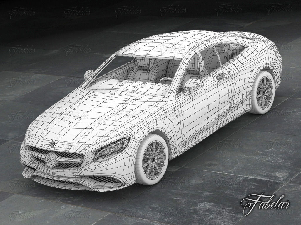 Mercedes S63 AMG Coup 2015 3D model_11
