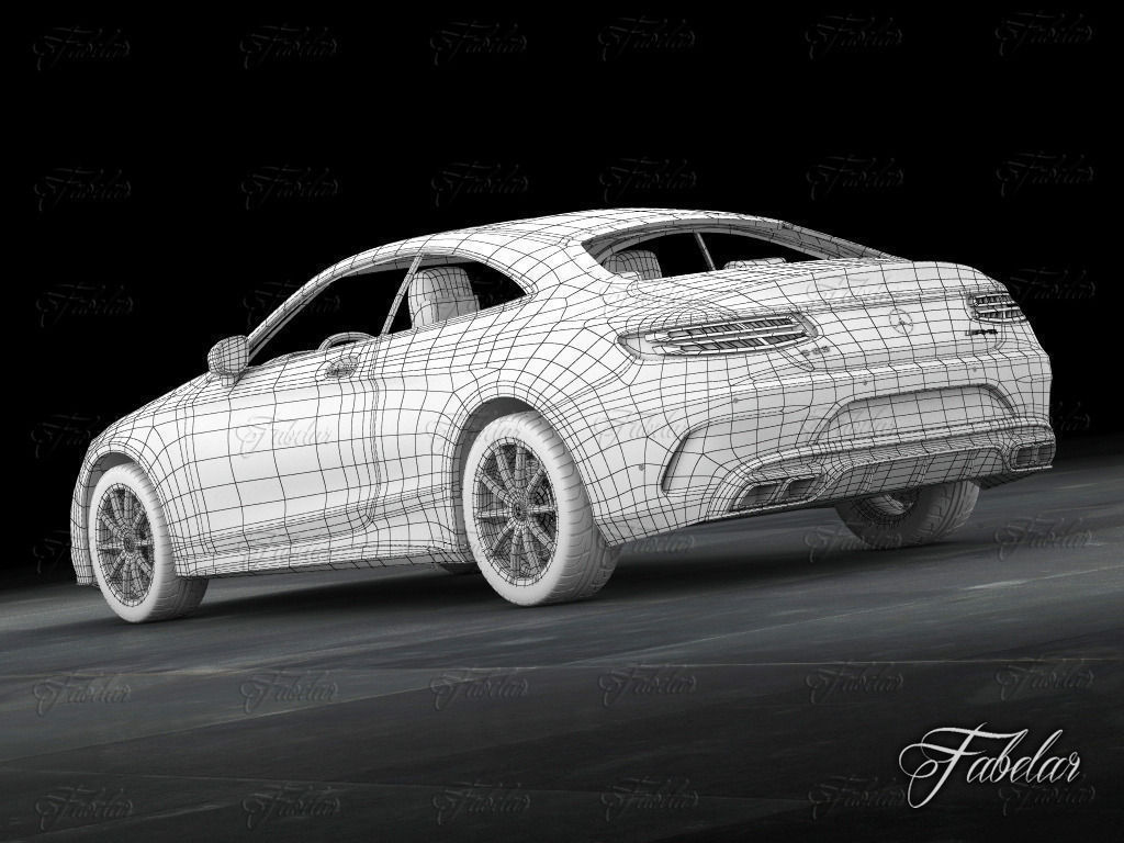Mercedes S63 AMG Coup 2015 3D model_12