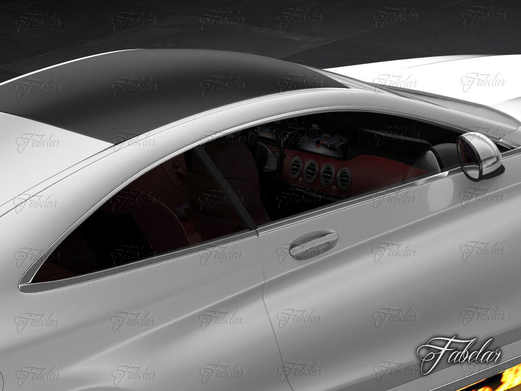 Mercedes S63 AMG Coup 2015 3D model_9