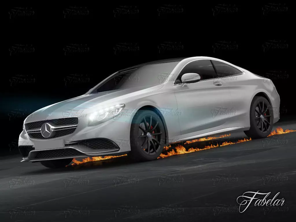 Mercedes S63 AMG Coup 2015 3D model_0