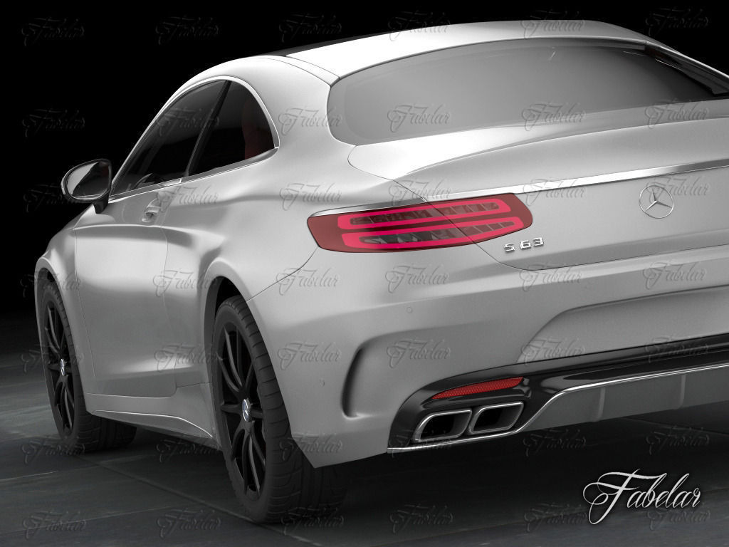 Mercedes S63 AMG Coup 2015 3D model_5