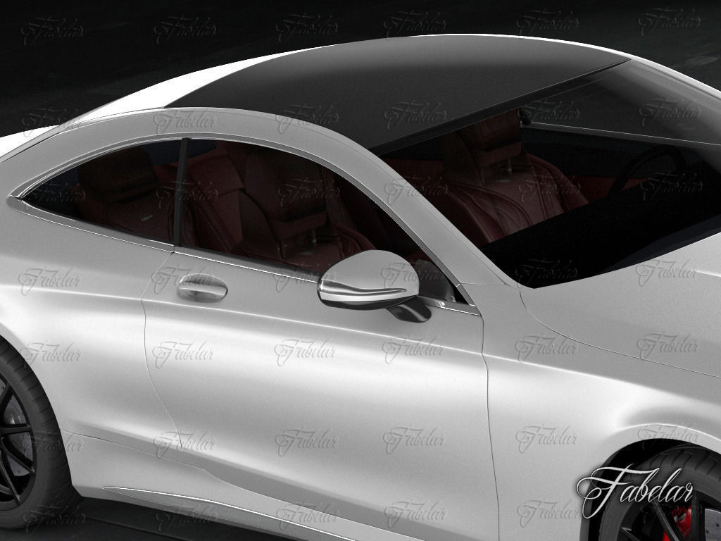 Mercedes S63 AMG Coup 2015 3D model_10