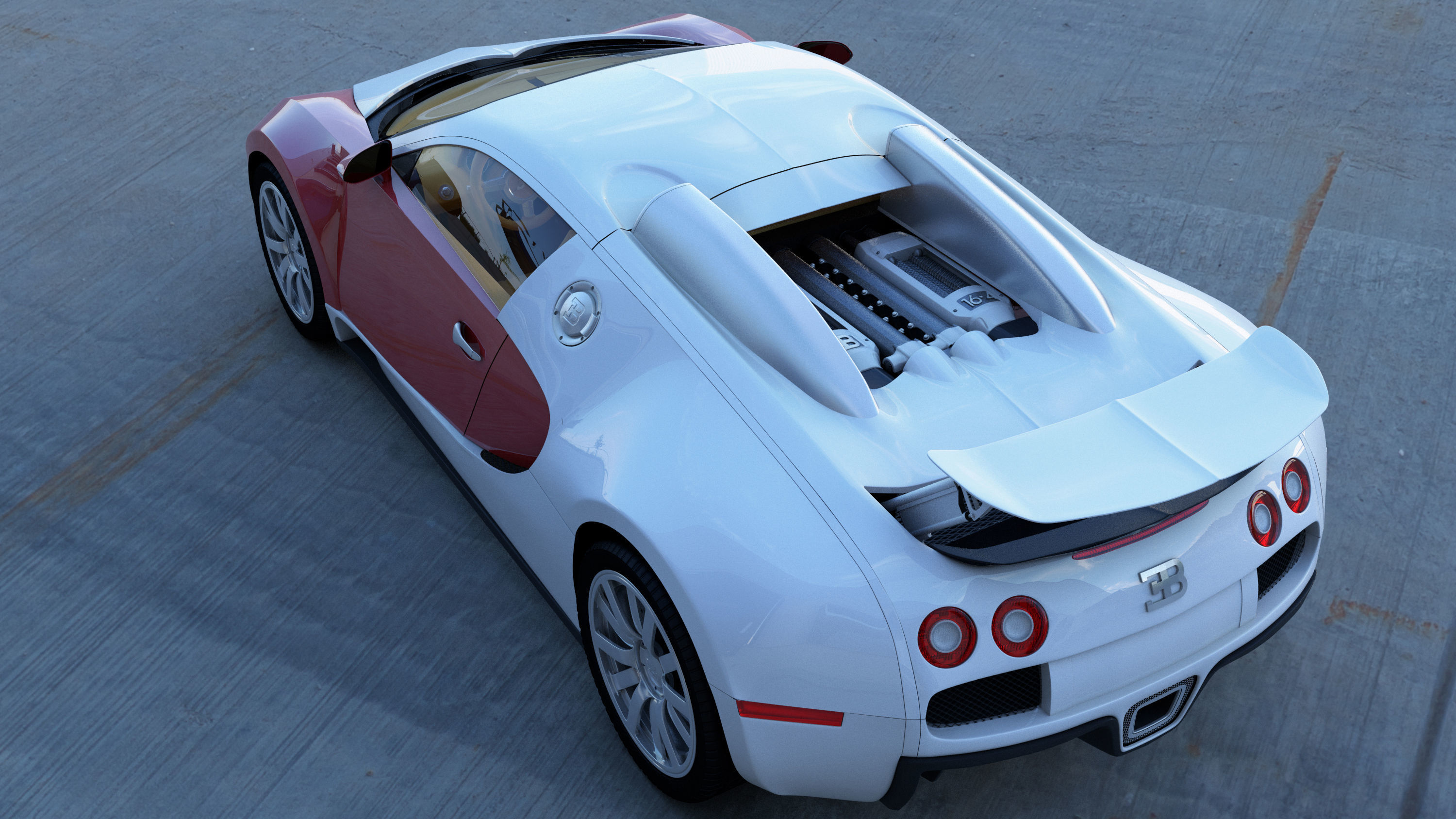 Bugatti Veyron  3D model_1