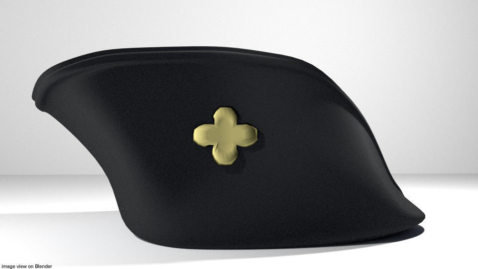 Hat - Tricorne 3D model_1