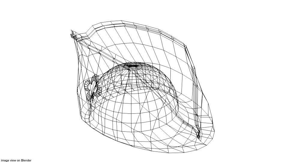 Hat - Tricorne 3D model_3