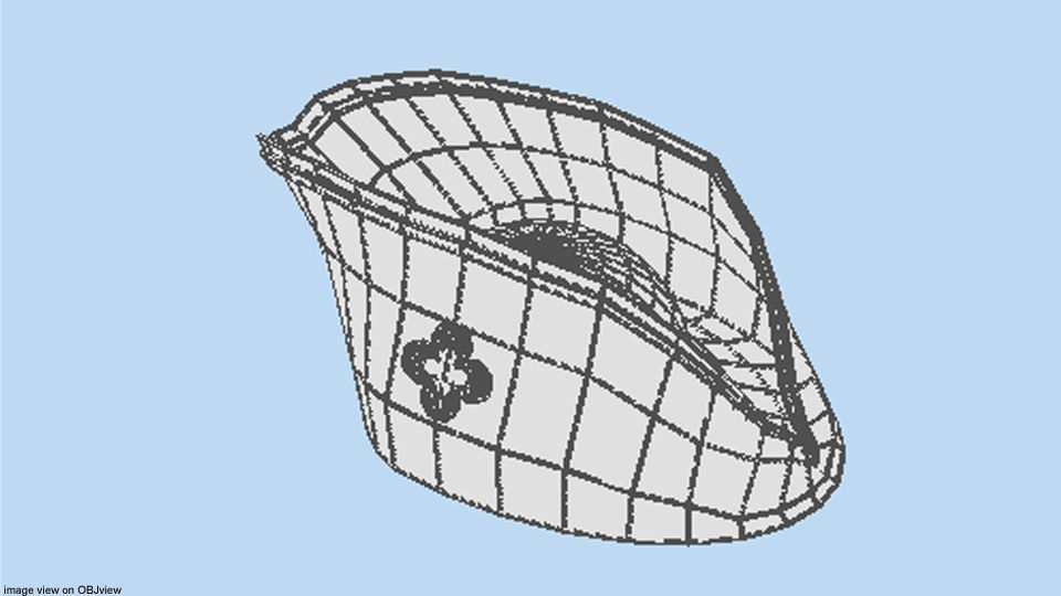 Hat - Tricorne 3D model_4