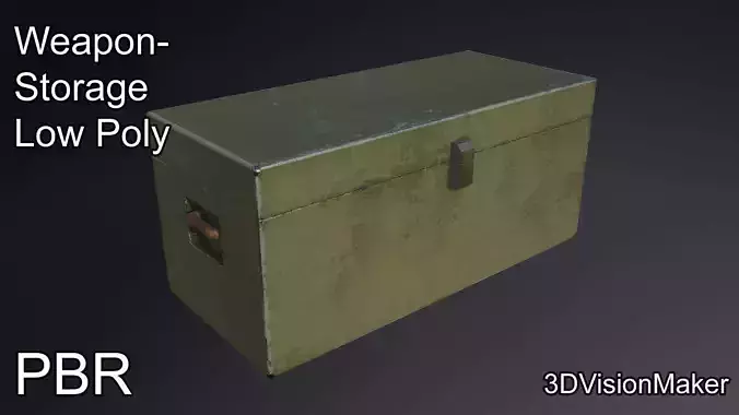 Weapon Storage Case - Low Poly