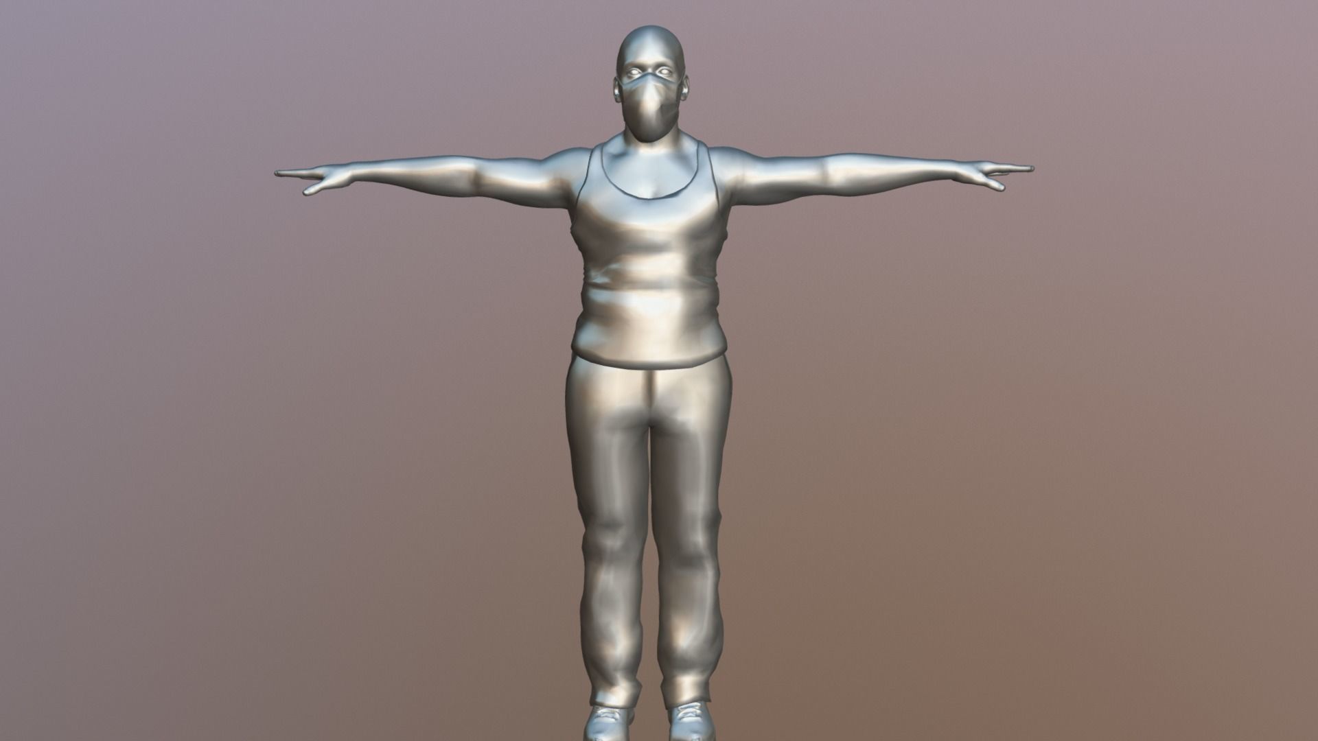 The Distraction - Realistic Game Ready Human Character 3D model_3