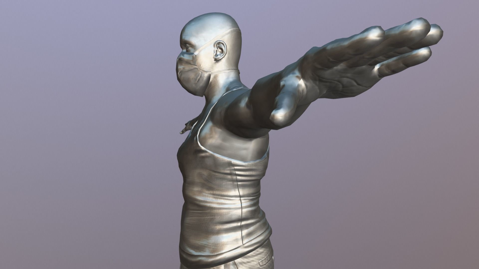 The Distraction - Realistic Game Ready Human Character 3D model_5