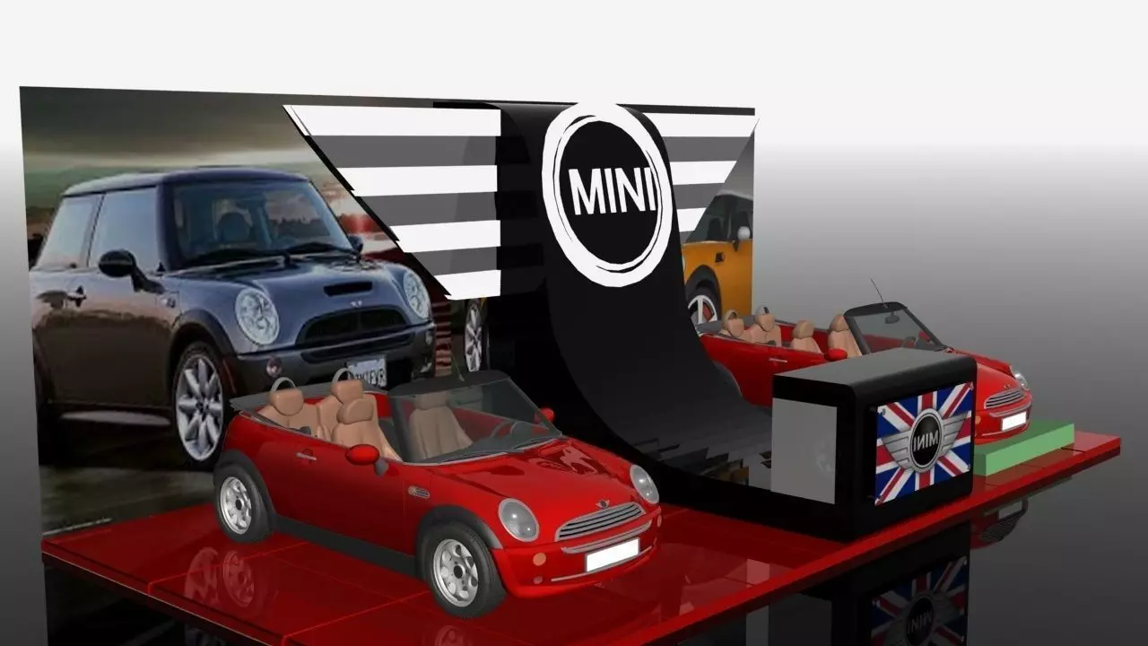 car display stand 2 3D model_0